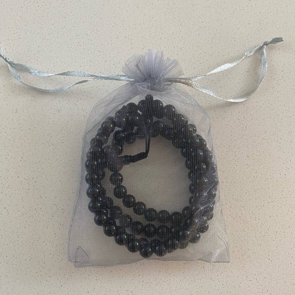 BLACK ONYX MALA NECKLACE